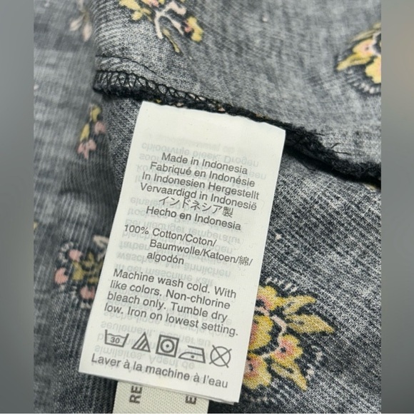 Madewell Corduroy Acorn Foulard Top Bohmeian Size Small - Picture 9 of 10